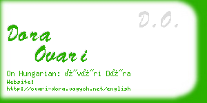 dora ovari business card